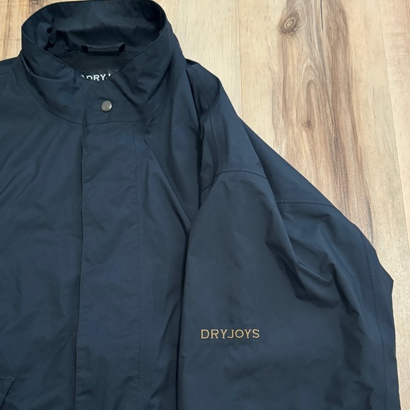 FootJoy DryJoys Convertible Golf Jacket Full Zip / Button Black Large Waterproof - Picture 7 of 11